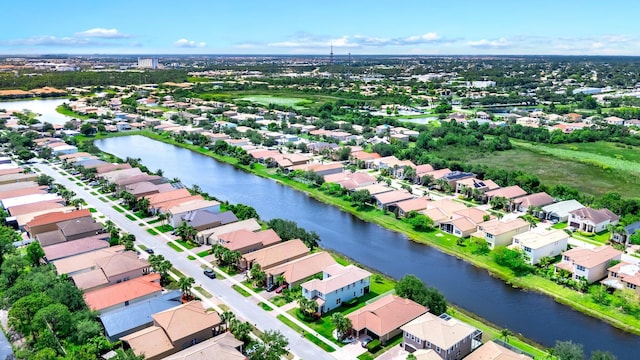 1855 SW Jamesport Dr, Port Saint Lucie, FL 34953 - aerial view of residential area with a nearby body of water
