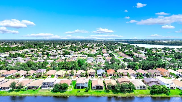 1855 SW Jamesport Dr, Port Saint Lucie, FL 34953 - aerial view of residential area featuring a nearby body of water