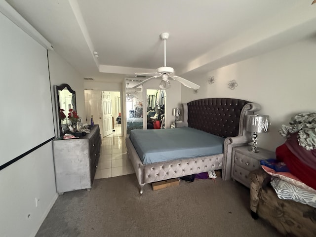 416 SE Calmoso Dr, Port Saint Lucie, FL 34983 - carpeted bedroom featuring ceiling fan