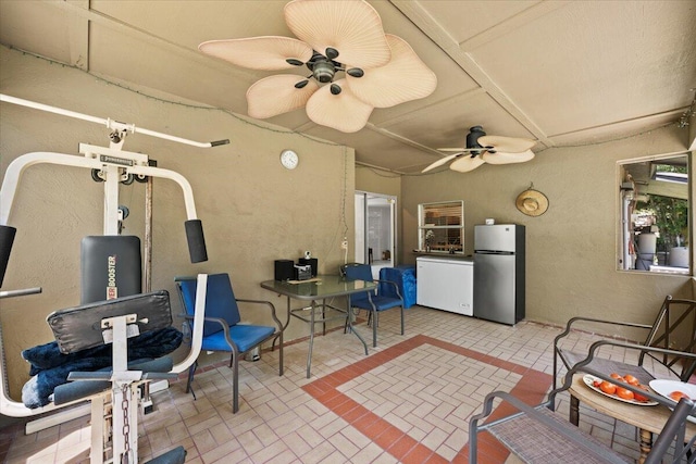 13704 58th Ct N, The Acreage, FL 33411 - view of patio with ceiling fan