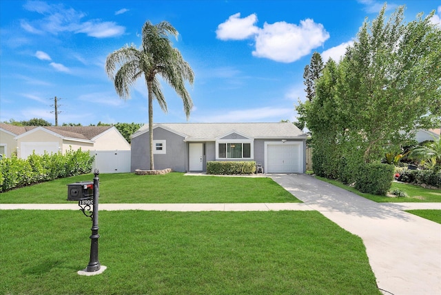 18905 Cloud Lake Cir, Boca Raton, FL 33496 - ranch-style house featuring a garage, concrete driveway, and stucco siding