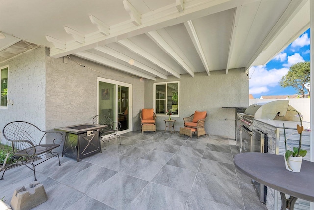 18905 Cloud Lake Cir, Boca Raton, FL 33496 - view of patio with exterior kitchen