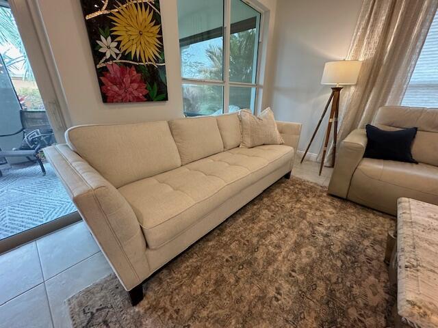 9624 SW Royal Poinciana Dr, Port Saint Lucie, FL 34987 - living area with tile patterned flooring