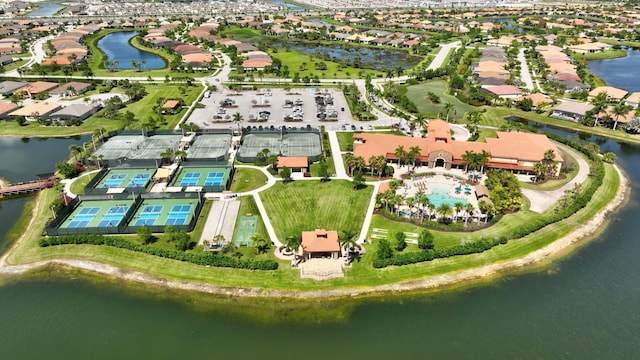 9624 SW Royal Poinciana Dr, Port Saint Lucie, FL 34987 - aerial view of property and surrounding area featuring a large body of water and nearby suburban area