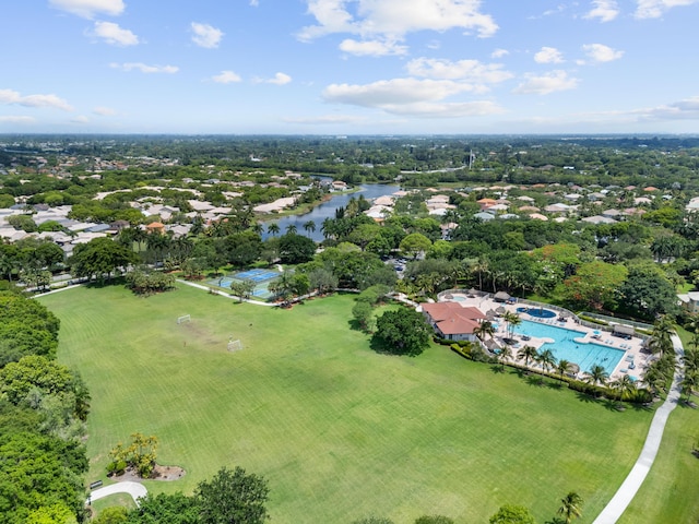 4474 Foxtail Ln, Weston, FL 33331 - aerial view of a large body of water and a pool