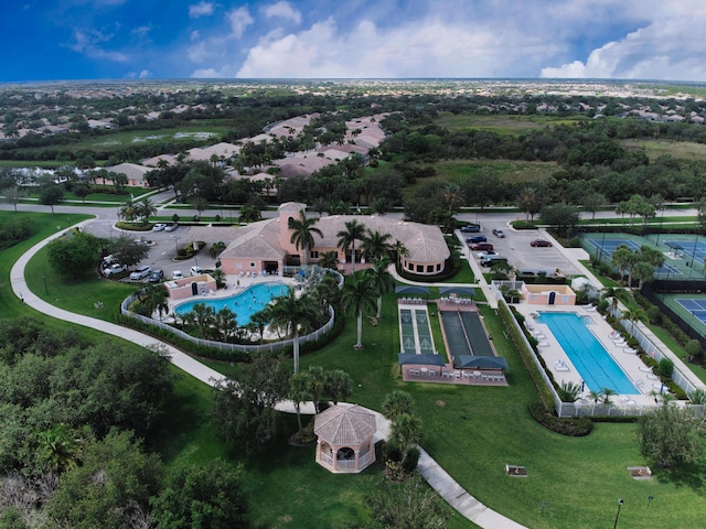 10453 SW Stratton Dr, Port Saint Lucie, FL 34987 - aerial view of property's location with a pool area