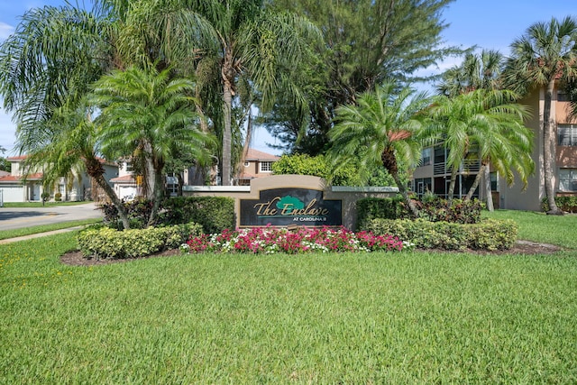 2540 NW 80th Ave, Margate, FL 33063 - community sign with a yard and driveway