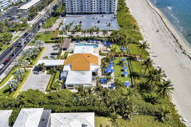 3400 S Ocean Blvd Unit 4H, Highland Beach, FL 33487 - aerial view of a pool and expansive beach