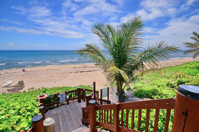 3400 S Ocean Blvd Unit 4H, Highland Beach, FL 33487 - water view with local beach