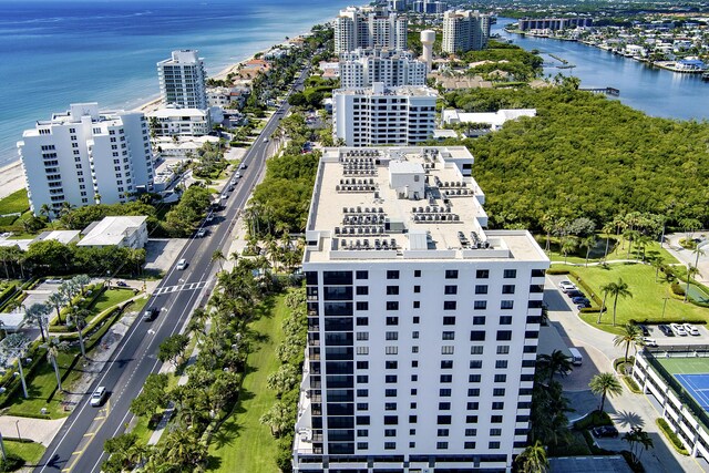 3400 S Ocean Blvd Unit 4H, Highland Beach, FL 33487 - view of urban area with a nearby body of water and apartment complex / building