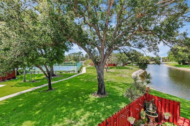 2883 SW 22nd Cir E Unit 51A, Delray Beach, FL 33445 - view of yard with a water view