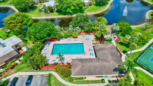 2883 SW 22nd Cir E Unit 51A, Delray Beach, FL 33445 - aerial view of a nearby body of water and a pool