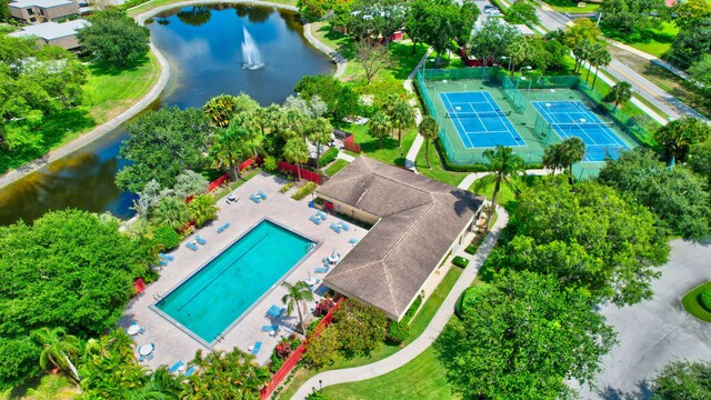 2883 SW 22nd Cir E Unit 51A, Delray Beach, FL 33445 - bird's eye view of a large body of water and a pool area