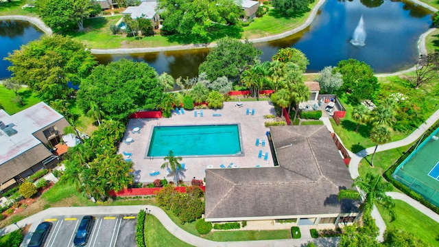 2883 SW 22nd Cir E Unit 51A, Delray Beach, FL 33445 - aerial view of a nearby body of water and a pool