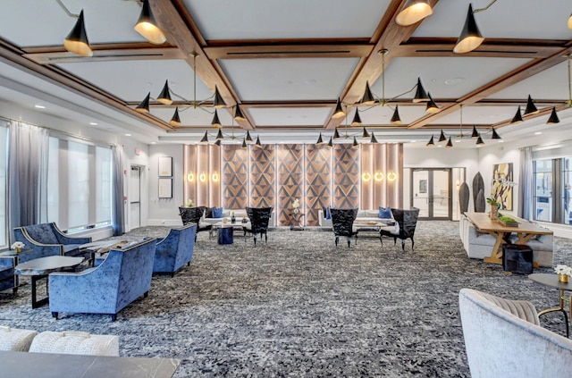 17112 Aquavera Way, Boca Raton, FL 33496 - building lobby with coffered ceiling
