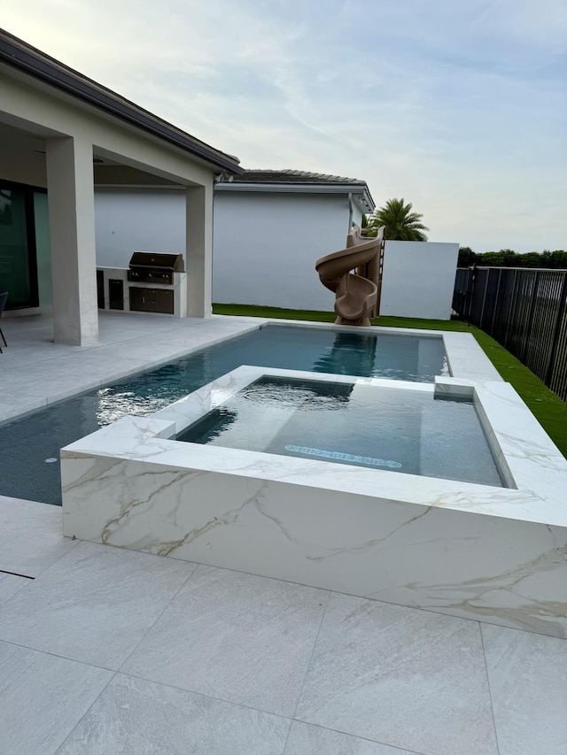 17112 Aquavera Way, Boca Raton, FL 33496 - view of pool featuring a patio area and a pool with connected hot tub