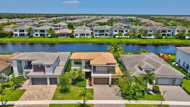 17112 Aquavera Way, Boca Raton, FL 33496 - aerial perspective of suburban area featuring a large body of water