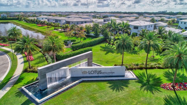 17112 Aquavera Way, Boca Raton, FL 33496 - aerial view of residential area with a large body of water