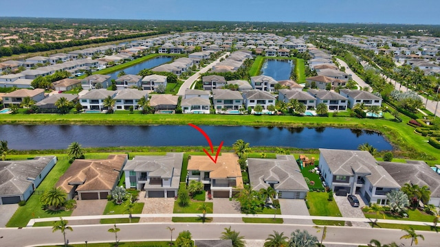 17112 Aquavera Way, Boca Raton, FL 33496 - aerial perspective of suburban area featuring a large body of water