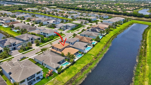 17112 Aquavera Way, Boca Raton, FL 33496 - aerial perspective of suburban area featuring a large body of water