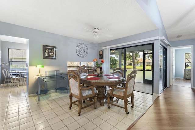 6166 Brandon St, Palm Beach Gardens, FL 33418 - dining room with a ceiling fan