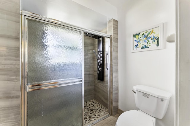 6166 Brandon St, Palm Beach Gardens, FL 33418 - full bathroom featuring toilet and a shower stall