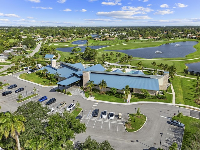 6166 Brandon St, Palm Beach Gardens, FL 33418 - aerial perspective of suburban area featuring a nearby body of water and a local golf course