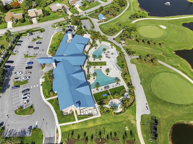 6166 Brandon St, Palm Beach Gardens, FL 33418 - aerial view of property and surrounding area featuring a large body of water and a golf course