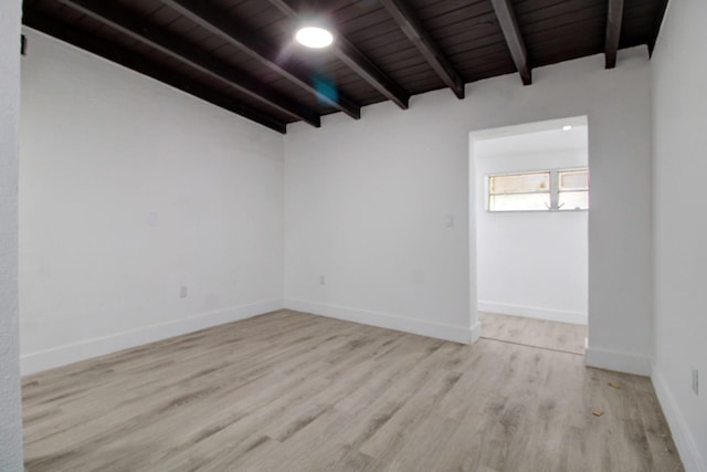 14215 NW 22nd Ct, Opa-Locka, FL 33054 - unfurnished room featuring wood finished floors, baseboards, and wooden ceiling