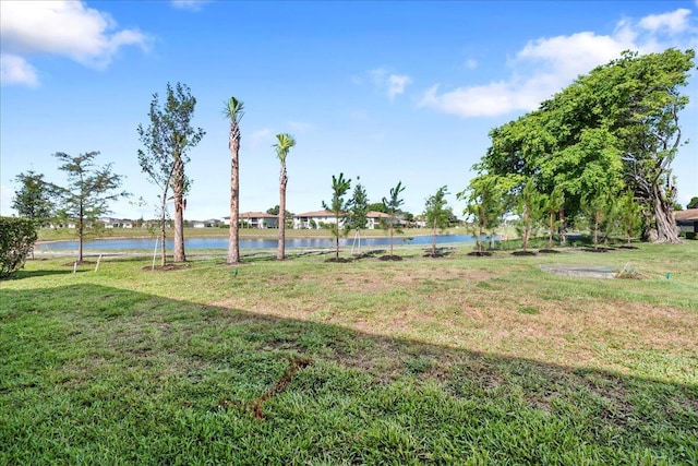 13921 Royal Palm Ct Unit D, Delray Beach, FL 33484 - view of green lawn featuring a water view