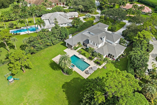 7703 Bold Lad Rd, Palm Beach Gardens, FL 33418 - aerial view of residential area featuring a pool