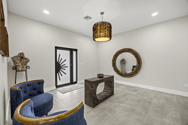 7802 Martin Ave, West Palm Beach, FL 33405 - living room featuring recessed lighting and baseboards