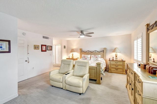 5746 Crystal Shores Dr Unit 206, Boynton Beach, FL 33437 - bedroom featuring light colored carpet and a ceiling fan