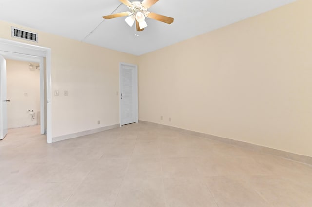 7 Normandy Unit A, Delray Beach, FL 33484 - unfurnished room with a ceiling fan and baseboards