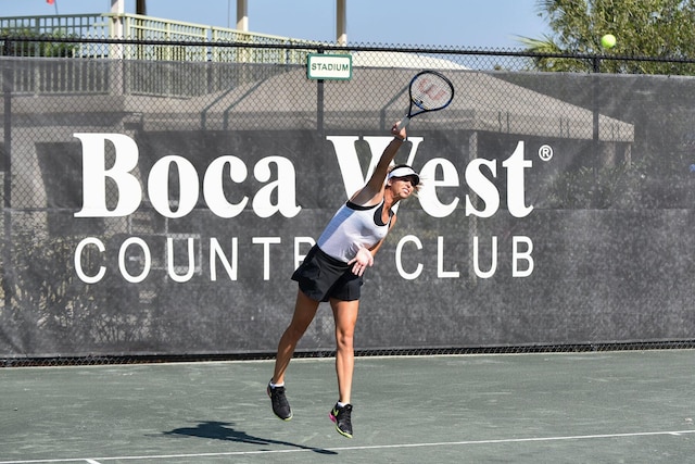 19411 Sabal Lake Dr Unit 5018, Boca Raton, FL 33434 - view of tennis court