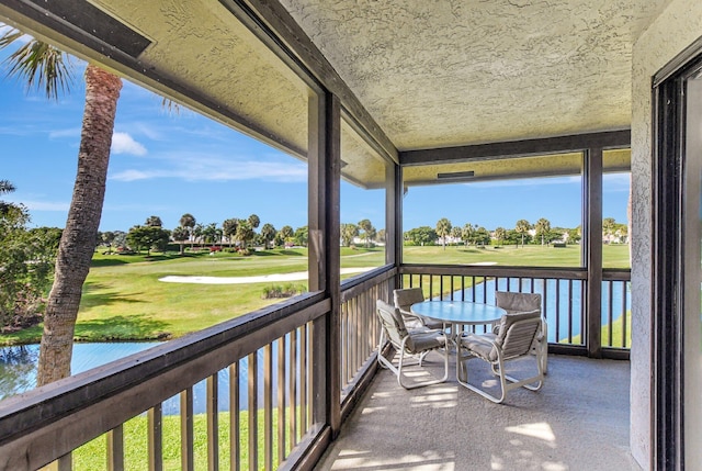 19411 Sabal Lake Dr Unit 5018, Boca Raton, FL 33434 - balcony with golf course view and a water view