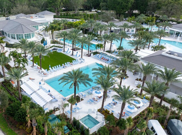 19411 Sabal Lake Dr Unit 5018, Boca Raton, FL 33434 - aerial view of a pool