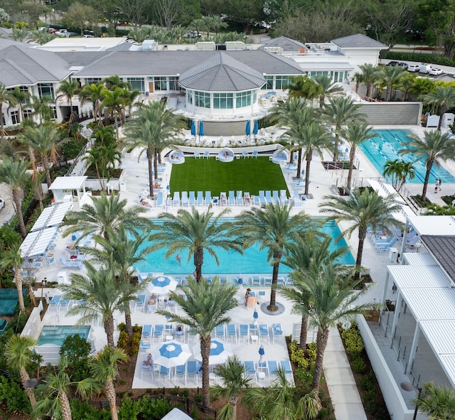 19411 Sabal Lake Dr Unit 5018, Boca Raton, FL 33434 - bird's eye view of a pool area