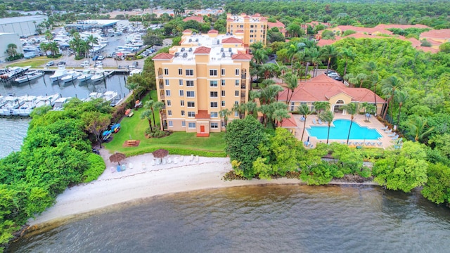 700 Scotia Dr Unit 202, Hypoluxo, FL 33462 - aerial view of a large body of water and a pool