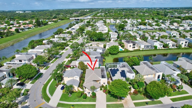 7729 Travlers Tree Dr, Boca Raton, FL 33433 - aerial view of property and surrounding area featuring nearby suburban area and a nearby body of water