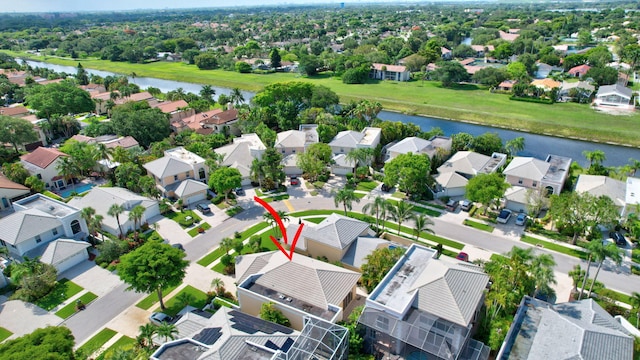 7729 Travlers Tree Dr, Boca Raton, FL 33433 - aerial view of residential area with a nearby body of water