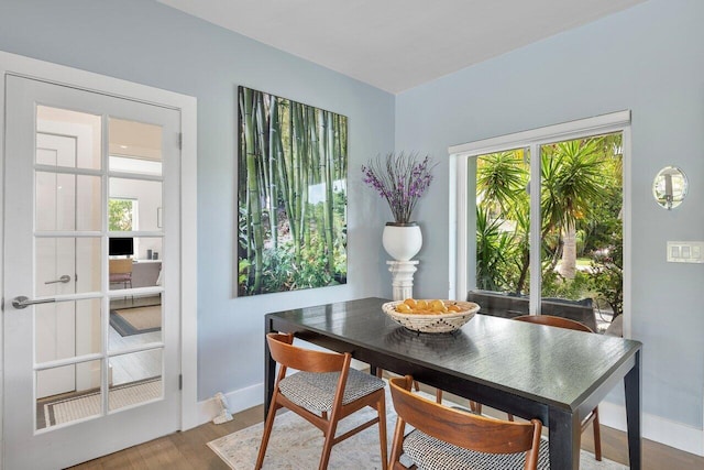 164 Bryn Mawr Dr, Lake Worth Beach, FL 33460 - dining room with baseboards and wood finished floors