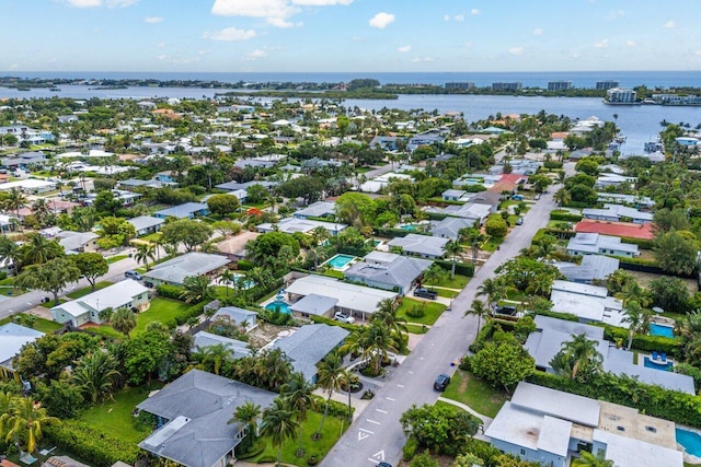 164 Bryn Mawr Dr, Lake Worth Beach, FL 33460 - aerial view of property and surrounding area with a large body of water and nearby suburban area