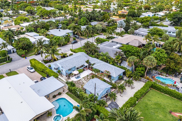 164 Bryn Mawr Dr, Lake Worth Beach, FL 33460 - aerial perspective of suburban area with a pool