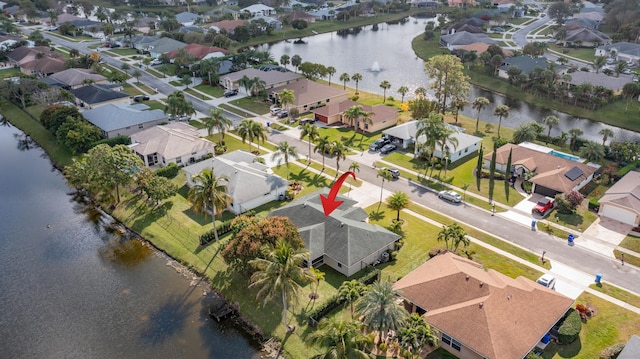 143 Monterey Way, Royal Palm Beach, FL 33411 - aerial view of residential area featuring a nearby body of water