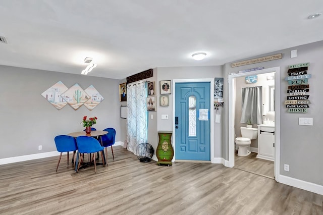 22360 Overture Cir, Boca Raton, FL 33428 - foyer with wood finished floors and baseboards