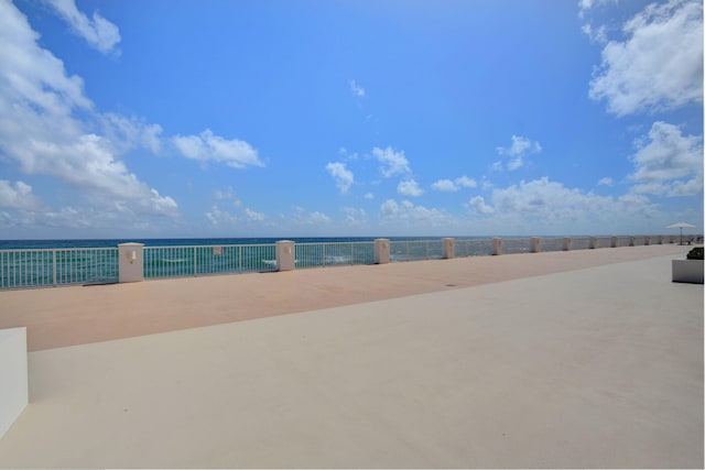3546 S Ocean Blvd Unit 203, South Palm Beach, FL 33480 - view of patio / terrace with a water view