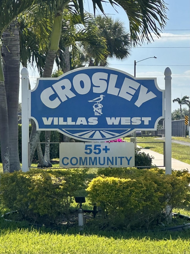 2842 Crosley Dr W Unit B, West Palm Beach, FL 33415 - view of community sign