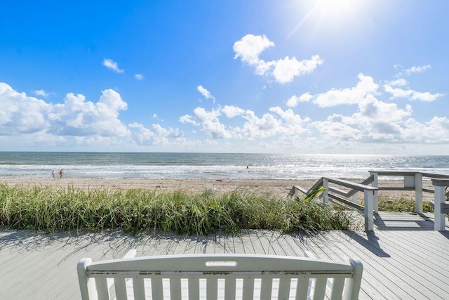 5505 N Ocean Blvd Unit 13-105, Ocean Ridge, FL 33435 - water view featuring local beach