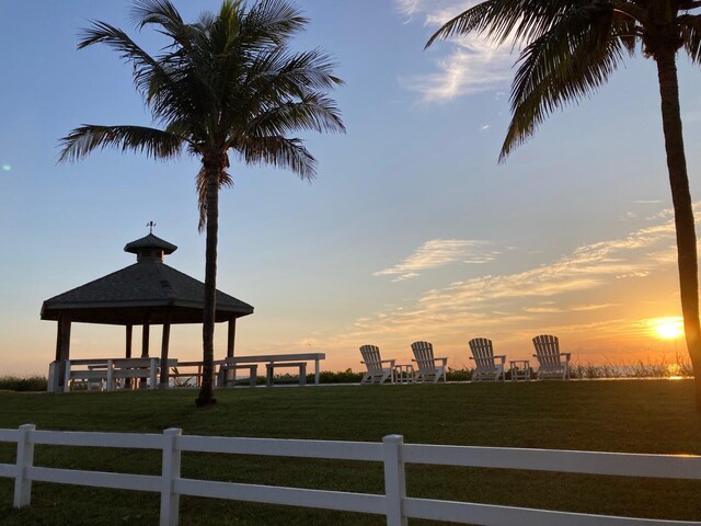 5505 N Ocean Blvd Unit 13-105, Ocean Ridge, FL 33435 - exterior space featuring a gazebo